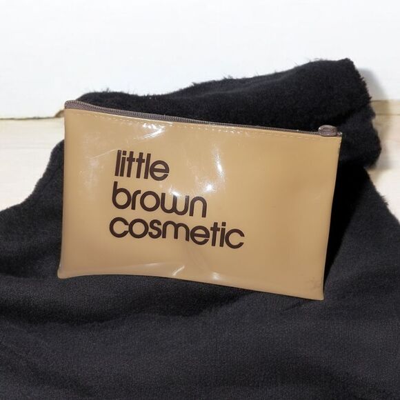 Bloomingdale's VINTAGE Black Tote Bag with Pouch - Picture 5 of 7